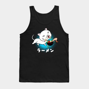 Ramen Japanese Noodles Soup Kawaii Cat Tank Top